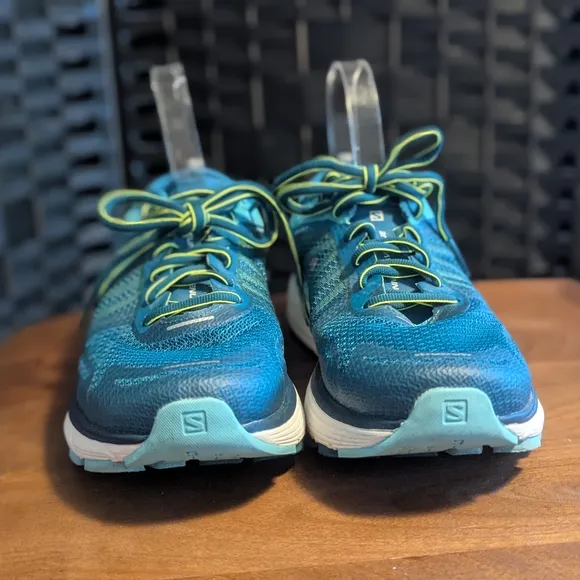Salomon Women's Blue Running Shoes Excel Used Cond 10 Walking Exercise