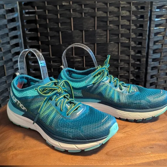 Salomon Women's Blue Running Shoes Excel Used Cond 10 Walking Exercise