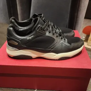 Salvatore FerragamoMen's Lisbona Black Leather Sneaker
