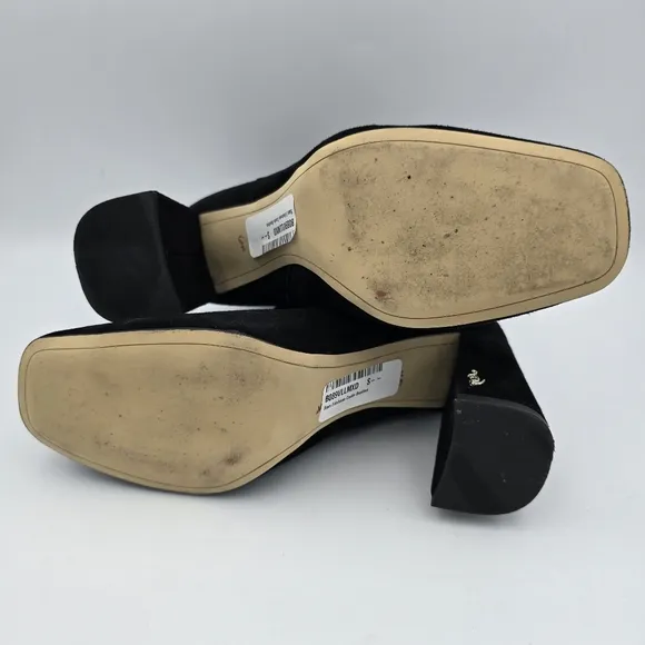 Sam Edelman Codie Booties, Black Suede, Women's Size 6.5