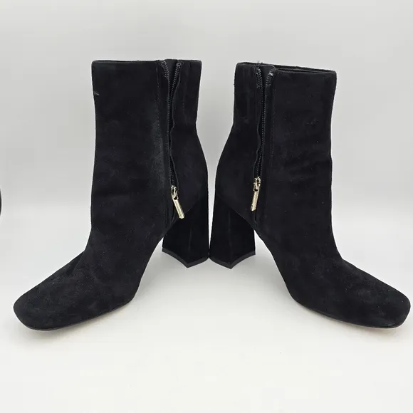Sam Edelman Codie Booties, Black Suede, Women's Size 6.5