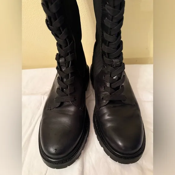 Sam Edelman Lila Lace Up Boots, Lug Soles, EUC, Size 9-1/2