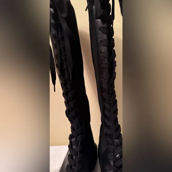 Sam Edelman Lila Lace Up Boots, Lug Soles, EUC, Size 9-1/2