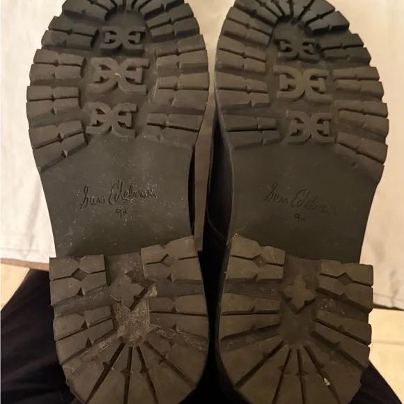 Sam Edelman Lila Lace Up Boots, Lug Soles, EUC, Size 9-1/2