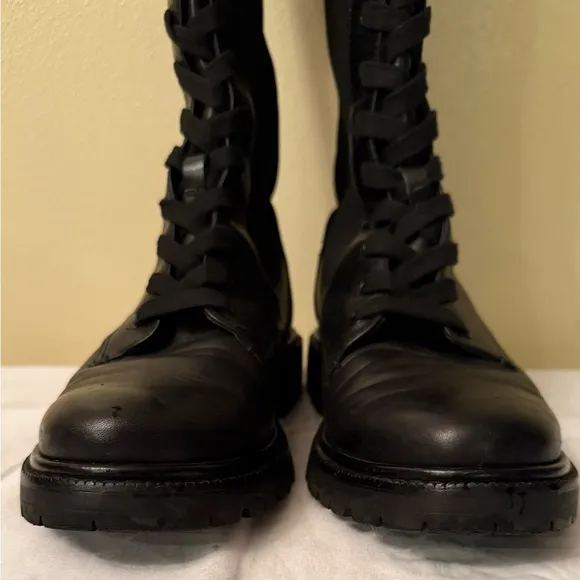 Sam Edelman Lila Lace Up Boots, Lug Soles, EUC, Size 9-1/2