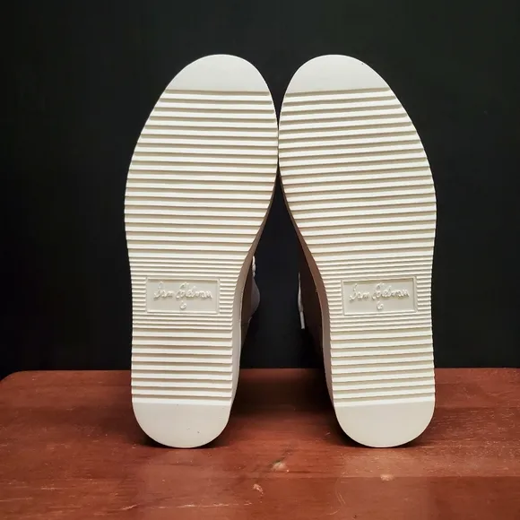 Sam Edelman Size 6 High Top Gray Pence Sneaker Casual Shoes