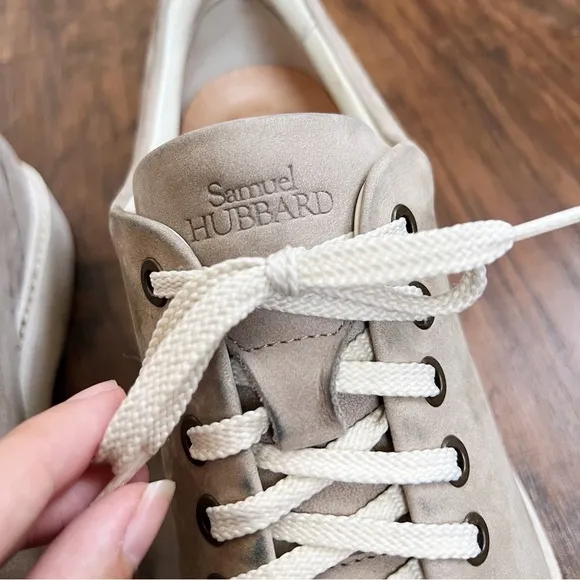Samuel Hubbard • Fast for Her Shoe casual walking lace up Taupe nubuck leather