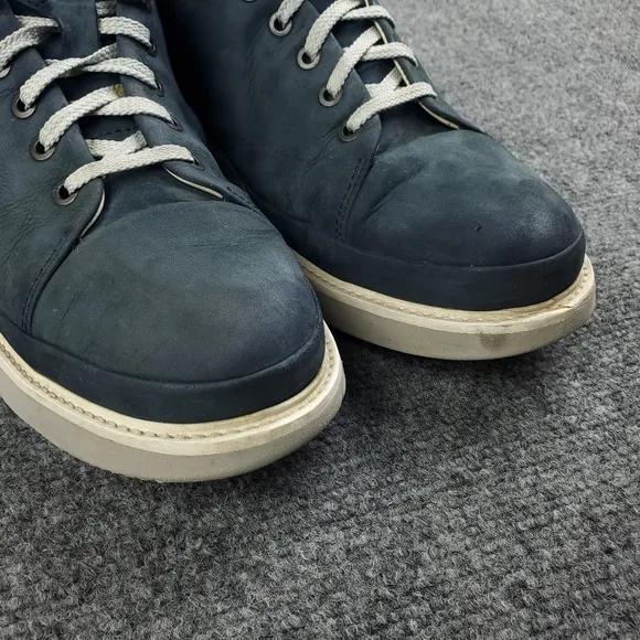 Samuel Hubbard Fast Lace Up Shoes Mens 10.5 Navy Nubuck Leather Comfort Walking
