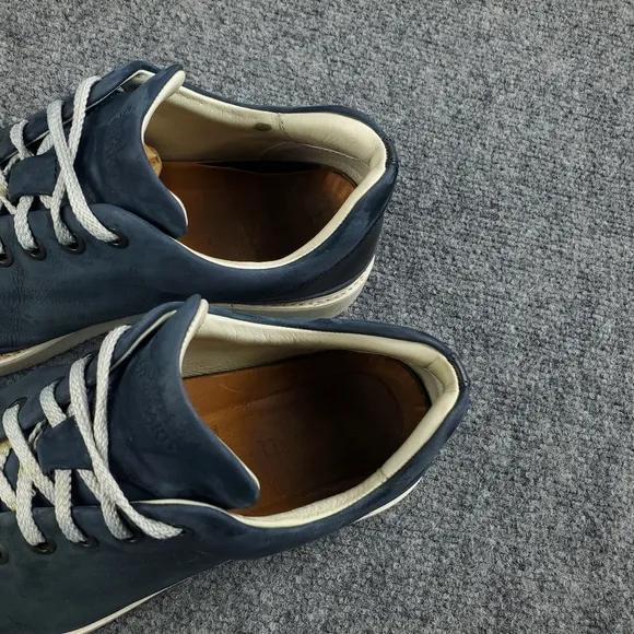 Samuel Hubbard Fast Lace Up Shoes Mens 10.5 Navy Nubuck Leather Comfort Walking