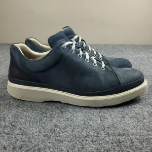Samuel Hubbard Fast Lace Up Shoes Mens 10.5 Navy Nubuck Leather Comfort Walking