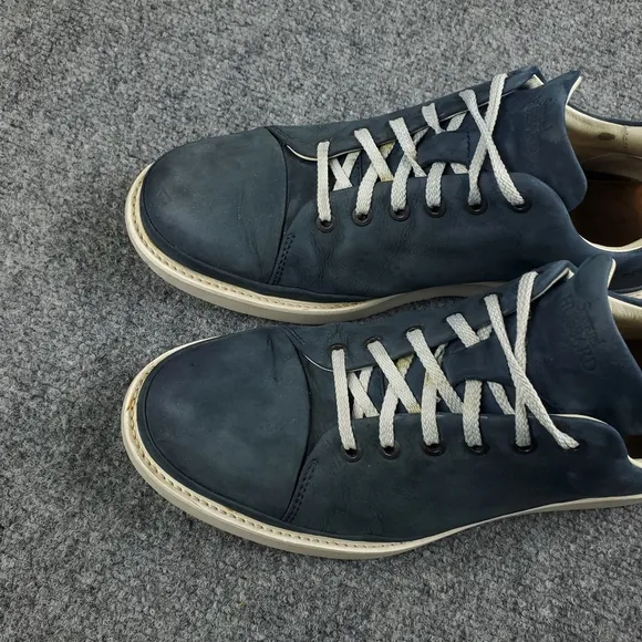 Samuel Hubbard Fast Lace Up Shoes Mens 10.5 Navy Nubuck Leather Comfort Walking