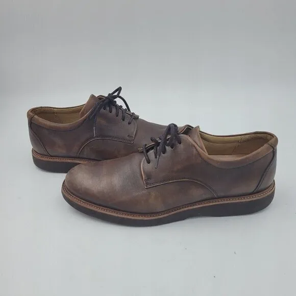 Samuel Hubbard Founder Oxford Work Shoes Chestnut Brown Leather Men's Size 9