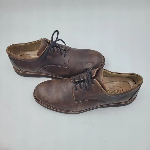 Samuel Hubbard Founder Oxford Work Shoes Chestnut Brown Leather Men's Size 9