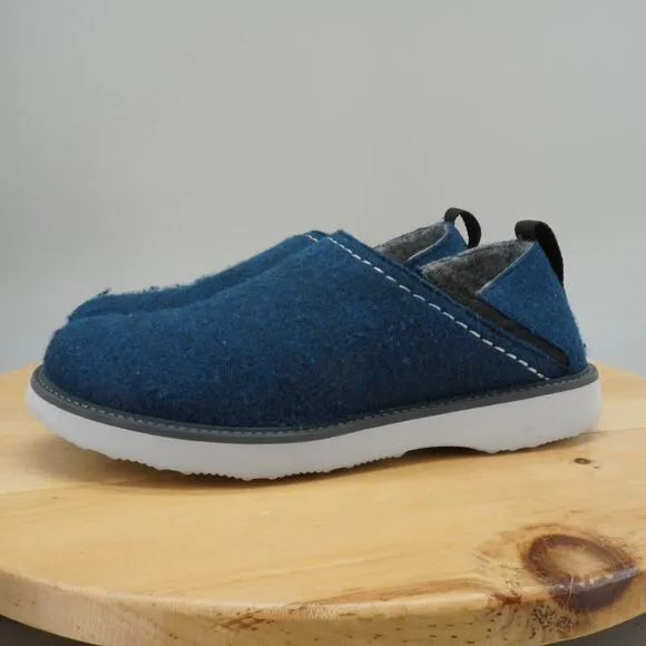 Samuel Hubbard Spring Back Mens Size 9.5 Comfort Shoes Royal Blue Felted Fleece