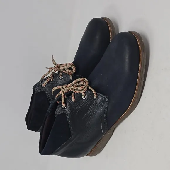 Sandro Moscoloni Eyelet Plain Toe Leather Demi Men's Boots Size 9.5
