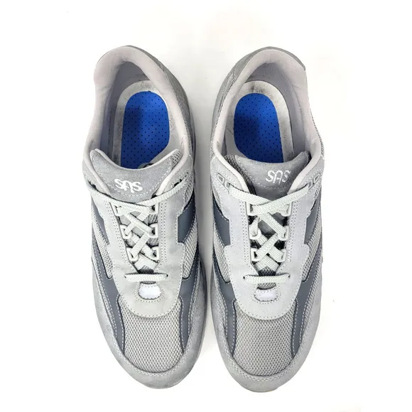 SAS Journey Mesh Men's Size 13 M Gray Suede Casual Comfort Shoes Sneakers