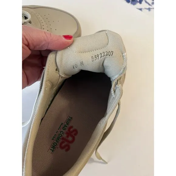 SAS | Men's Size 10 Time Out Tripad Walking Comfort shoes Beige