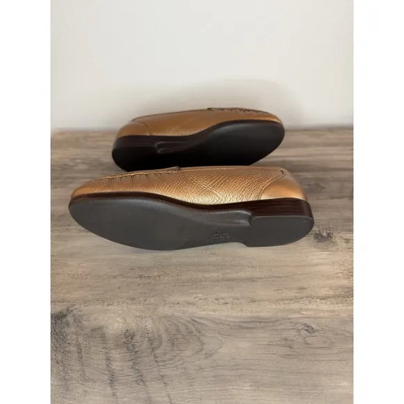 SAS Moc Loafers Shoes Slip On Women Sz 8.5 M Tripad Comfort Leather Bronze Brown