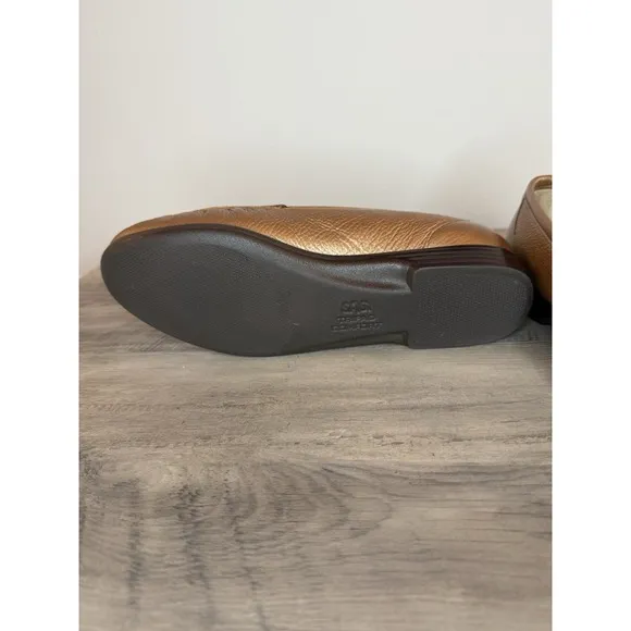SAS Moc Loafers Shoes Slip On Women Sz 8.5 M Tripad Comfort Leather Bronze Brown