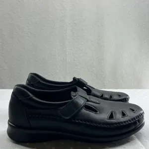 SAS Roamer TriPad Comfort Shoes Womens 6.5M Black Leather Mary Jane Low top USA