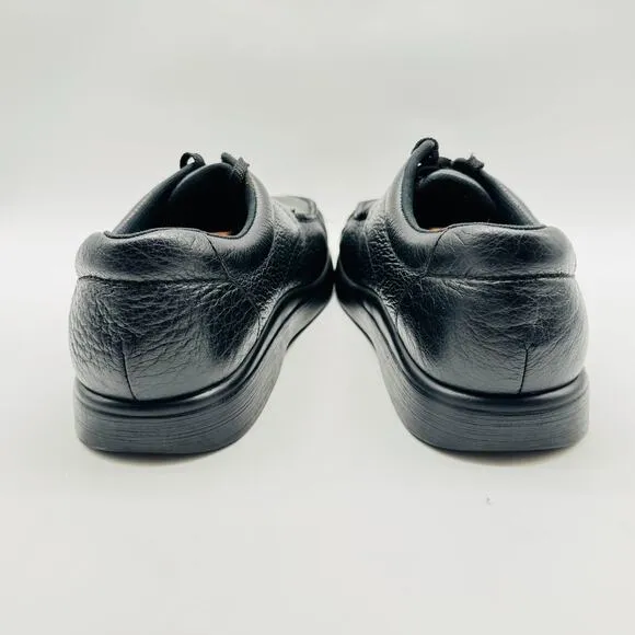 SAS Shoes Mens 9 WW Black Pebbled Leather Bout Time Oxford Comfort Sneakers