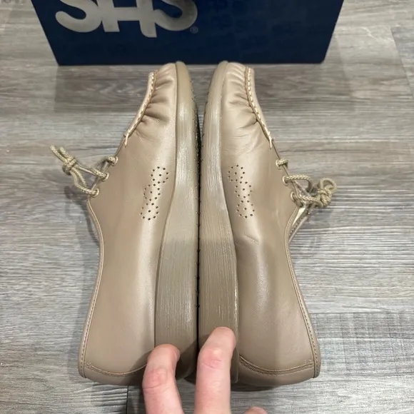 SAS Siesta Mocha Comfort Tie Leather Shoes