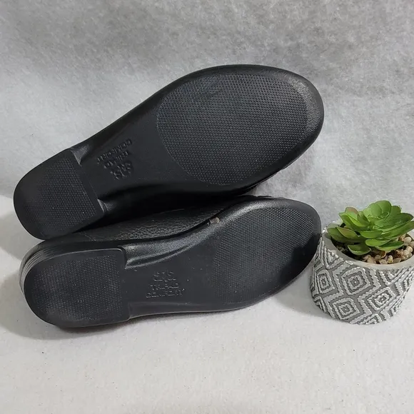 SAS Simplify Black Leather Pebbled Narrow Tripad Comfort Loafers Shoes Size  8N