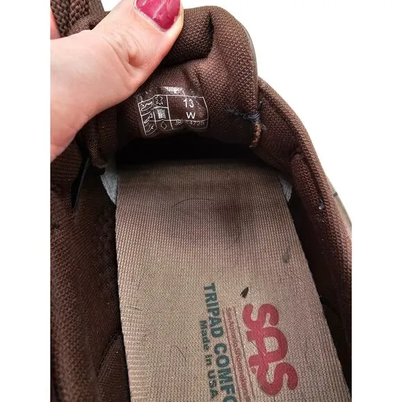 SAS Time Out Antique Walnut 13 Wide Men's Comfort Shoes Brown