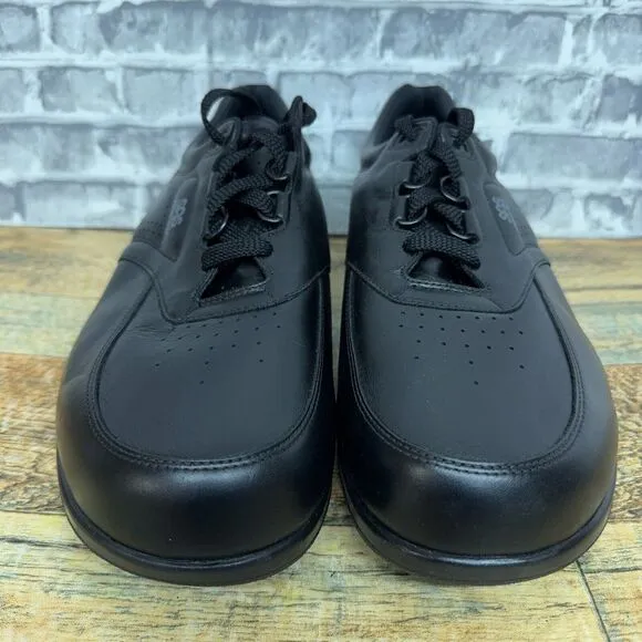 SAS Time Out Black Leather‎ Comfort Lace Up Walking Shoes Mens Size 13.5 WW New