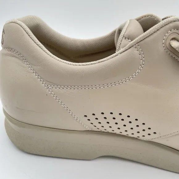 SAS  Tripad Comfort Shoes Men's Size 11 WW Cream Leather Hook &amp; Loop Shoes