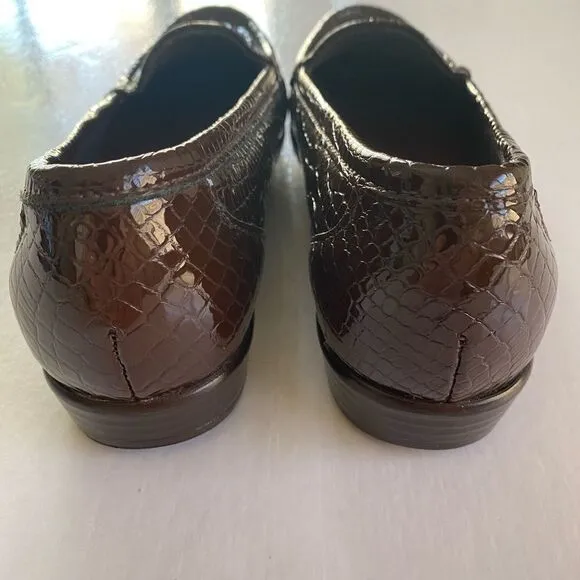 SAS TRIPAD Comfort Foot Bed Women’s Brown Soft Patent Leather Shoes Size 6.5 US