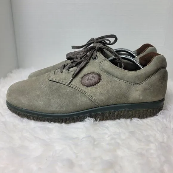 SAS Tuff Mens Size 11.5 Sneaker Gray Suede Crepe Sole Comfort Shoes