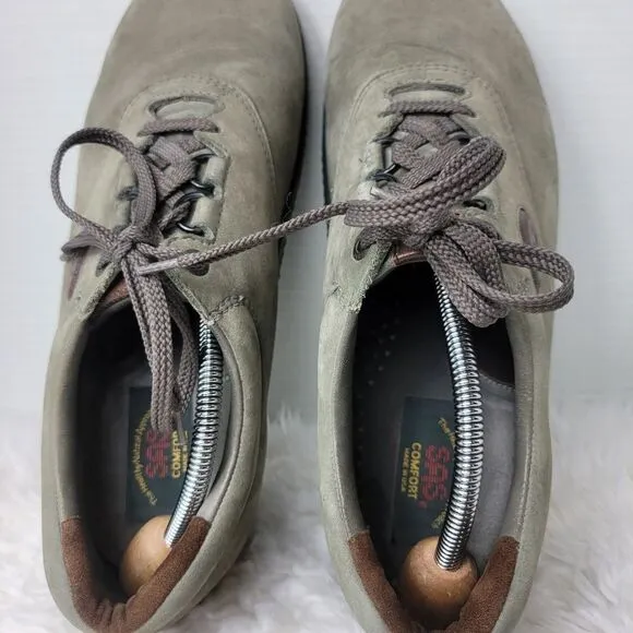 SAS Tuff Mens Size 11.5 Sneaker Gray Suede Crepe Sole Comfort Shoes