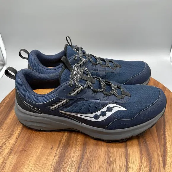 Saucony Excursion TR17 Shoes Mens Size 12 Blue Trail Running Comfort Walking