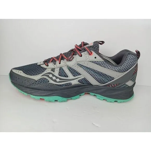 SAUCONY Excursion TR8 Women’s Trail Running Shoes 10 Gray Aqua Pink S15203-4