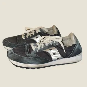 Saucony Jazz Vintage Black Suede  Shoes Womens Size 10