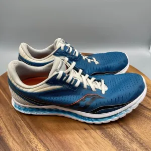 Saucony Kinvara 11 Shoes Mens Size 10.5 Blue Running Comfort Walking Sneakers