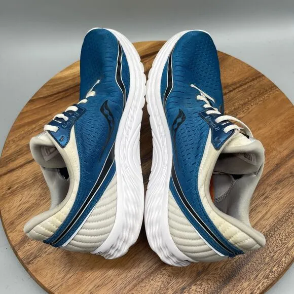 Saucony Kinvara 11 Shoes Mens Size 10.5 Blue Running Comfort Walking Sneakers