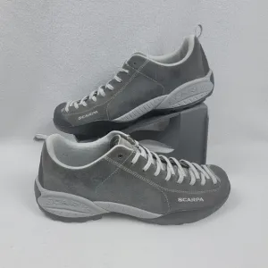 Scarpa Mojito Hiking Shoes Men’s Size 11.5 Grey Suede Comfort Fit Vibram Soles