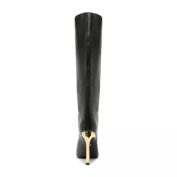 Schutz Cate Curve Pointed Toe High Heel Boots