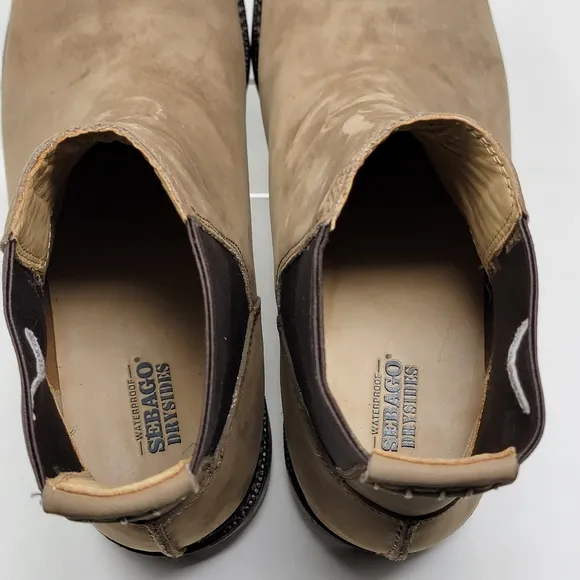 Sebago Brown Turner Chelsea Waterproof Leather Boots Men’s Size US 12M EU 46.5