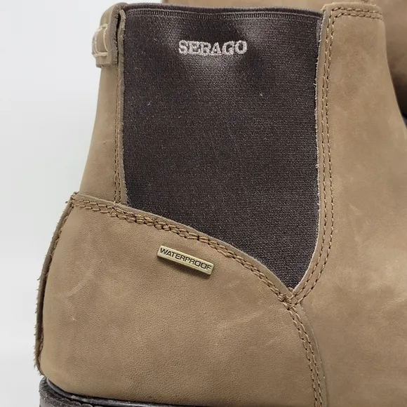 Sebago Brown Turner Chelsea Waterproof Leather Boots Men’s Size US 12M EU 46.5