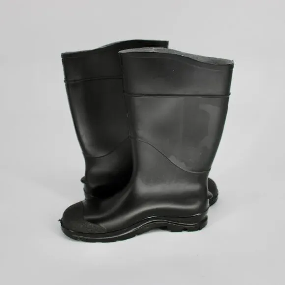 Servus Comfort Technology 14” PVC Steel Toe Mens Work Boots in Black Size 13 NEW
