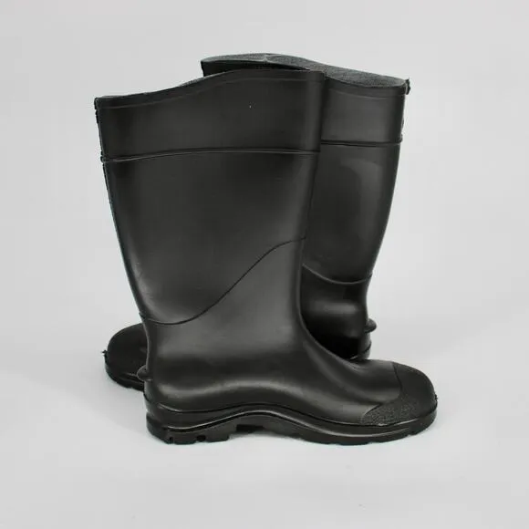 Servus Comfort Technology 14” PVC Steel Toe Mens Work Boots in Black Size 13 NEW