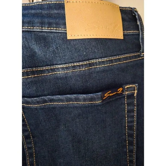 Seven7 Ladies Slimming Silhouette Premium Soft Stretch Denim Slim Flare Jean 14