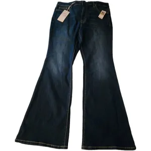 Seven7 Ladies Slimming Silhouette Premium Soft Stretch Denim Slim Flare Jean 14
