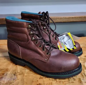 Sheboygan Footwear Steel Toe Brown Leather Work Boots Men's Size 10 Wide USA…