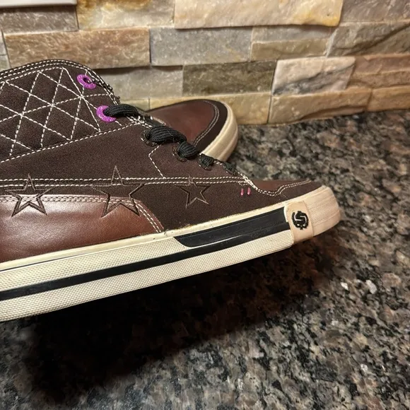 Shmack Brown High-Top Sneakers EUC 8.5