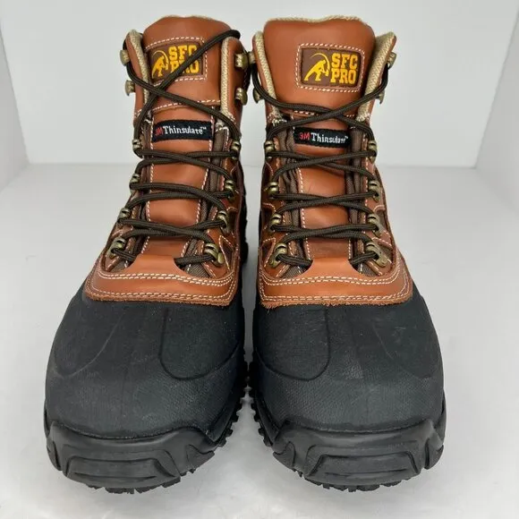 Shoes For Crews Unisex 8289 Brown Leather Waterproof Size 10M 11.5W Work Shoes