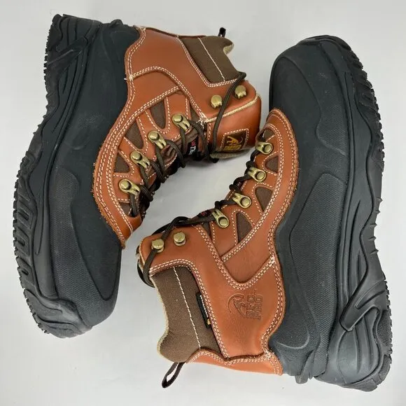 Shoes For Crews Unisex 8289 Brown Leather Waterproof Size 10M 11.5W Work Shoes